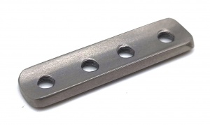 Пластина трубчатая-1/4 с УС 8х2 мм, 6 отв, 7 отв