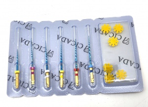 Протейперы Ultratapers машинные  NiTi ассорти SX-F3 Супер файлы, 6 шт Cicada