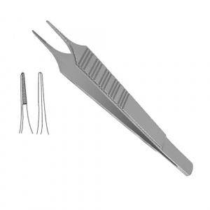 Пинцет анатомический ПА 130х1 мм (Adson) (титан)