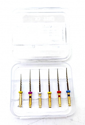 Протейперы Ultratapers машинные  NiTi Gold ассорти SX-F3 Супер файлы, 6 шт